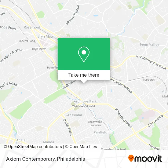 Axiom Contemporary map