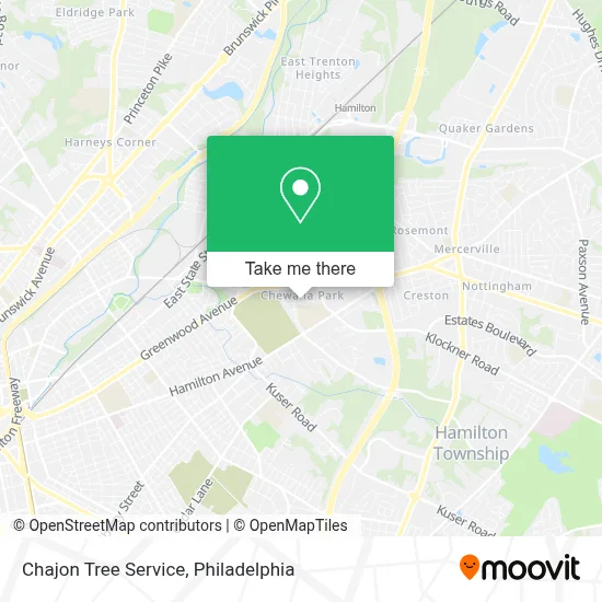 Chajon Tree Service map