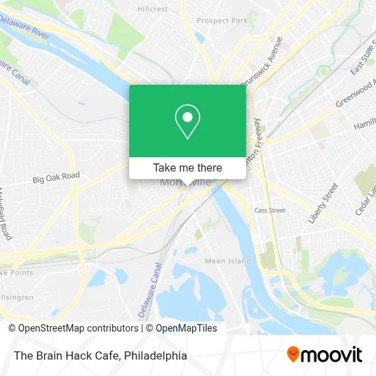 The Brain Hack Cafe map
