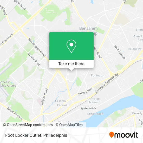 Foot Locker Outlet map