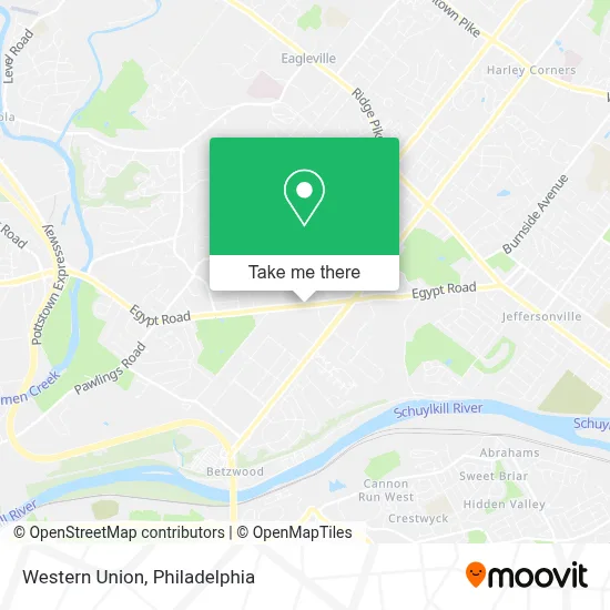 Western Union map