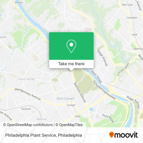 Philadelphia Plant Service map