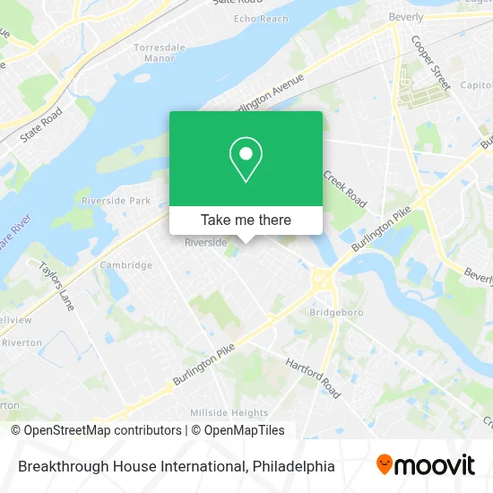 Breakthrough House International map