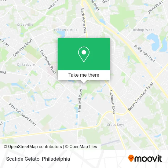Scafide Gelato map