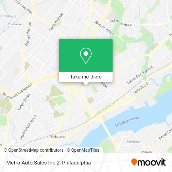 Metro Auto Sales Inc 2 map