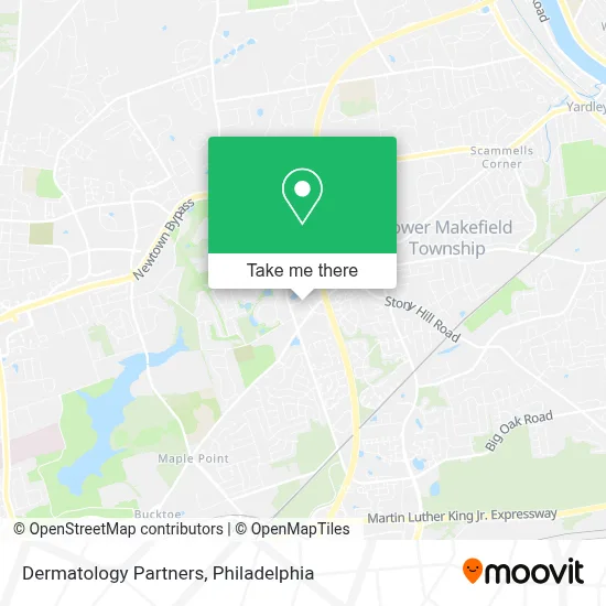 Dermatology Partners map