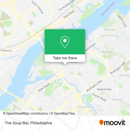 The Soup Bar map