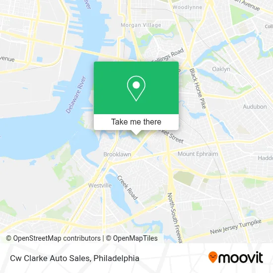 Cw Clarke Auto Sales map