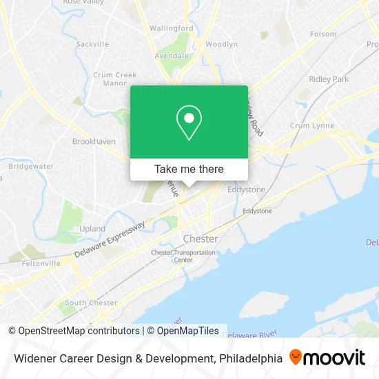 Widener Career Design & Development map