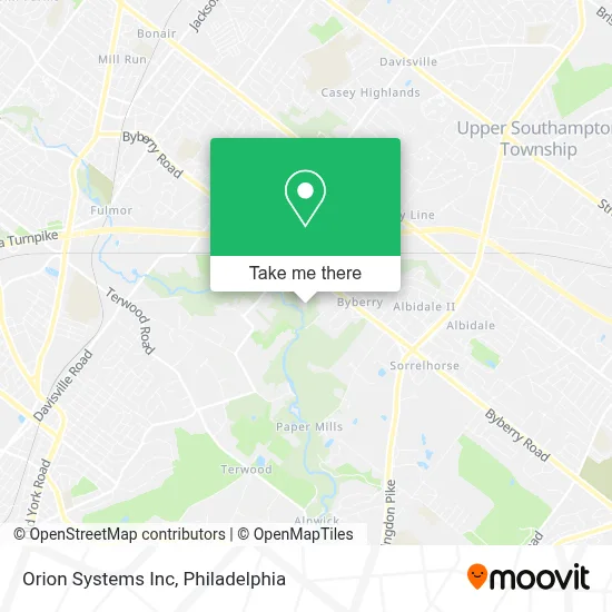 Orion Systems Inc map