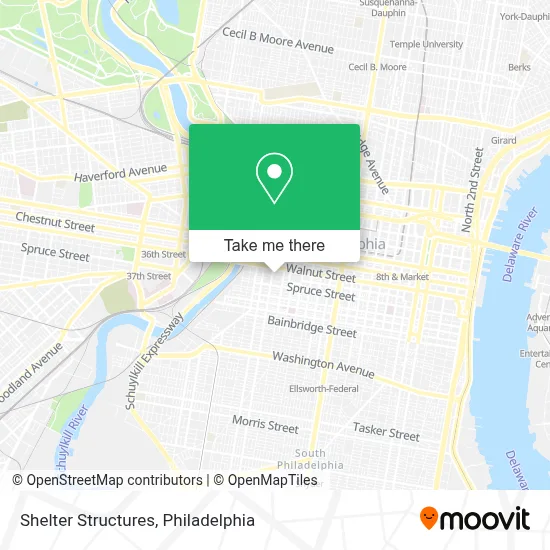 Shelter Structures map