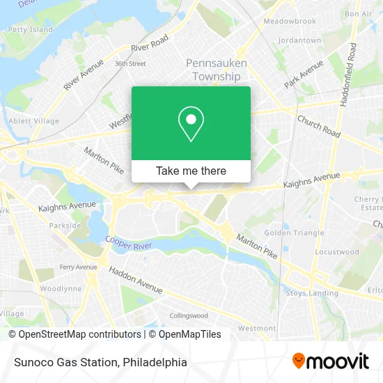 Sunoco Gas Station map