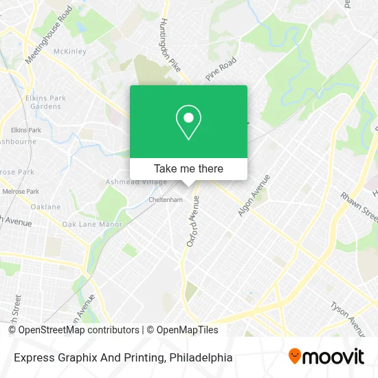 Express Graphix And Printing map