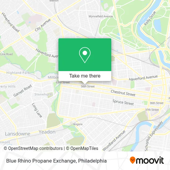 Blue Rhino Propane Exchange map