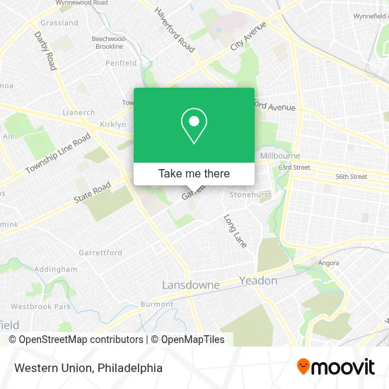 Western Union map