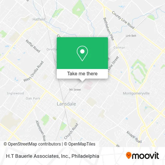H.T Bauerle Associates, Inc. map