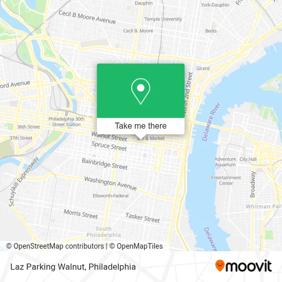 Laz Parking Walnut map
