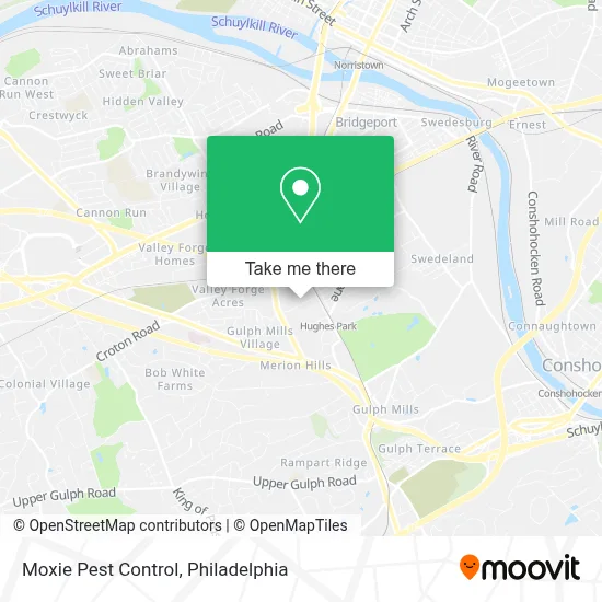 Moxie Pest Control map