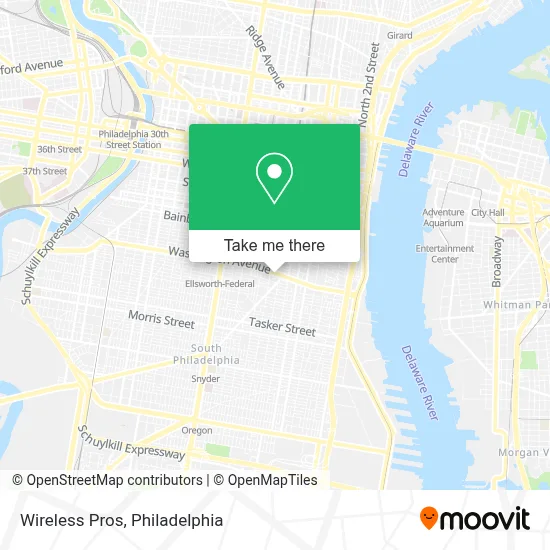 Wireless Pros map