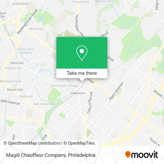 Magill Chauffeur Company map