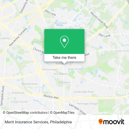 Merit Insurance Services map