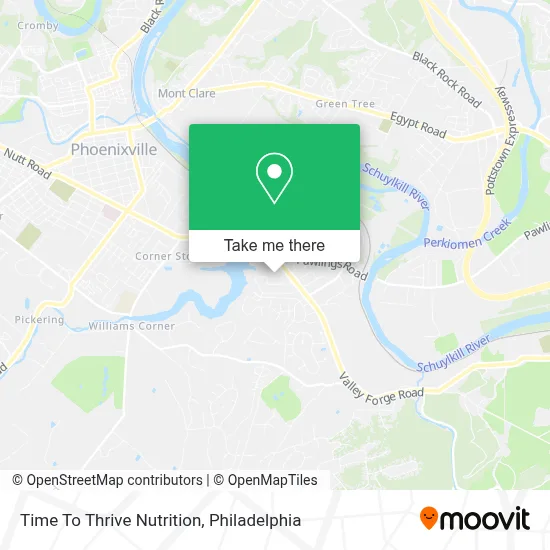 Time To Thrive Nutrition map