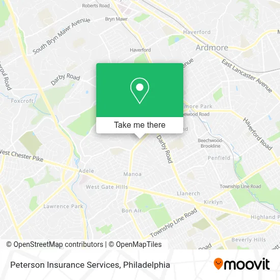 Peterson Insurance Services map