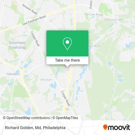 Richard Golden, Md map