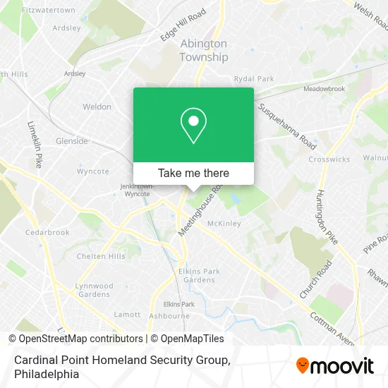 Cardinal Point Homeland Security Group map