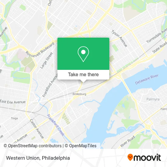 Western Union map