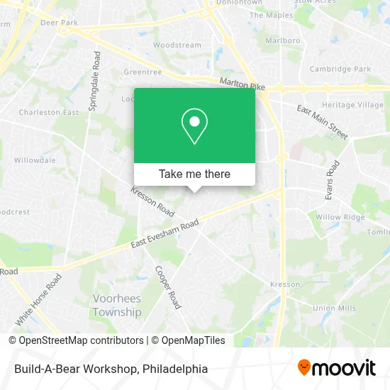 Build-A-Bear Workshop map