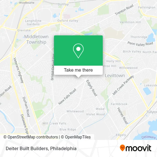 Deiter Built Builders map
