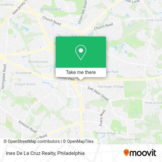 Ines De La Cruz Realty map