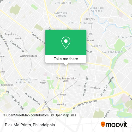 Pick Me Prints map