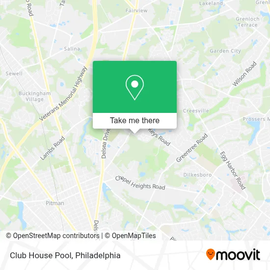 Club House Pool map