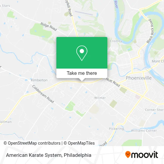 American Karate System map