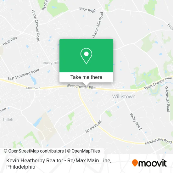 Kevin Heatherby Realtor - Re / Max Main Line map