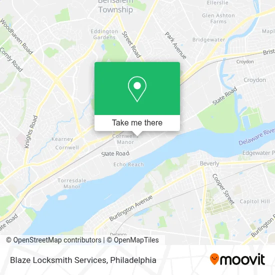 Blaze Locksmith Services map