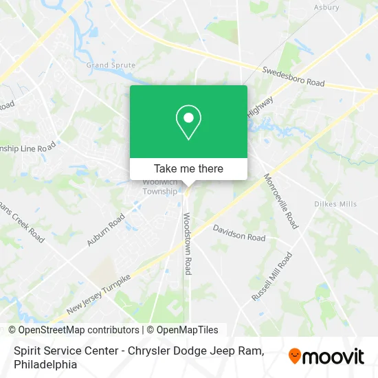 Spirit Service Center - Chrysler Dodge Jeep Ram map