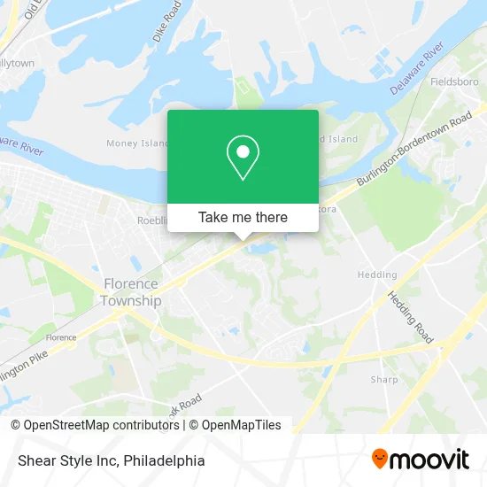 Shear Style Inc map