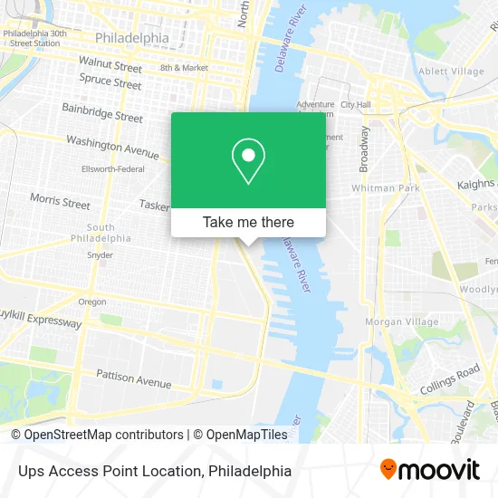 Ups Access Point Location map