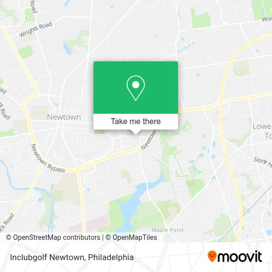 Inclubgolf Newtown map