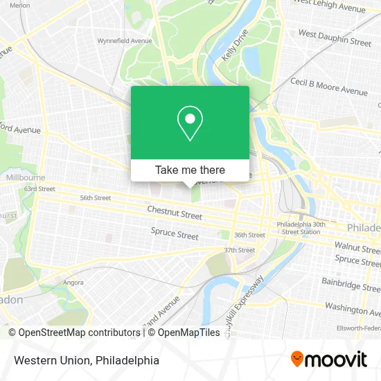 Western Union map