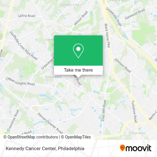 Kennedy Cancer Center map