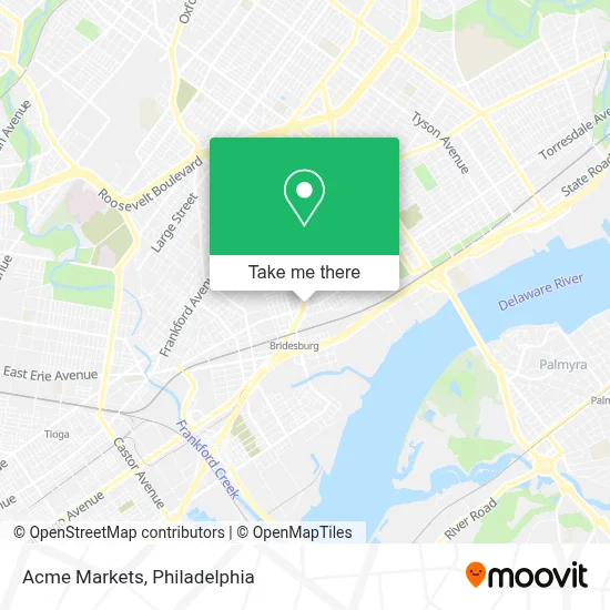 Acme Markets map
