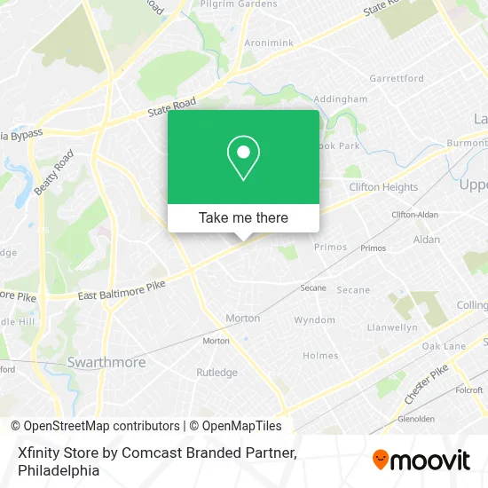 Xfinity Store by Comcast Branded Partner map