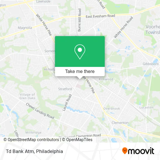 Td Bank Atm map