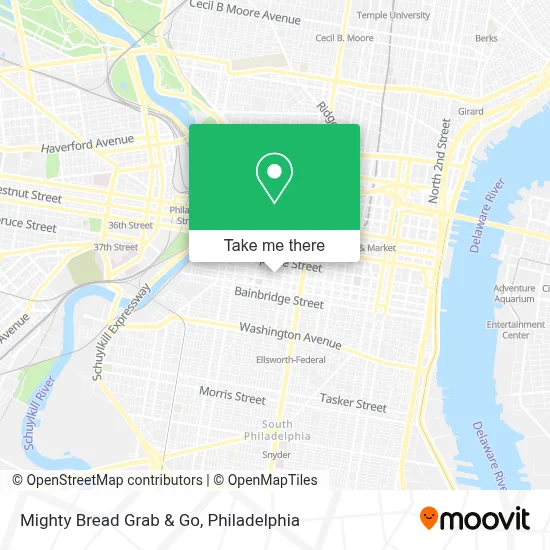 Mighty Bread Grab & Go map