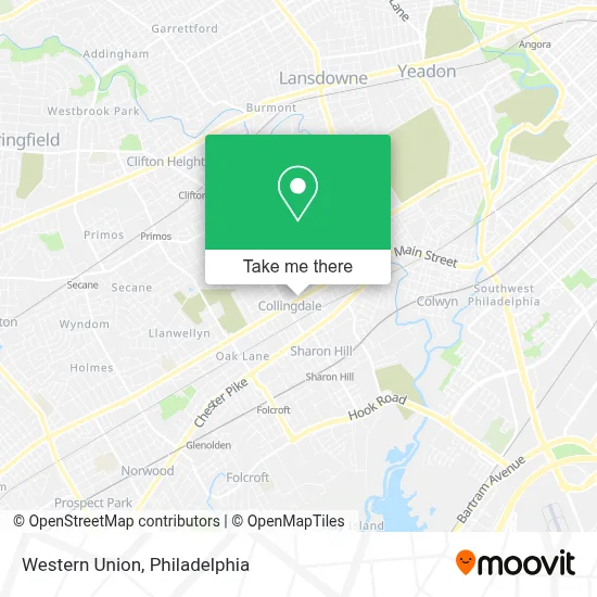 Western Union map