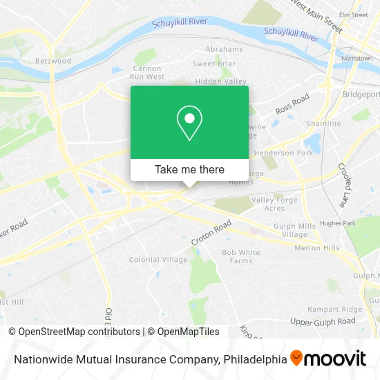 Nationwide Mutual Insurance Company map